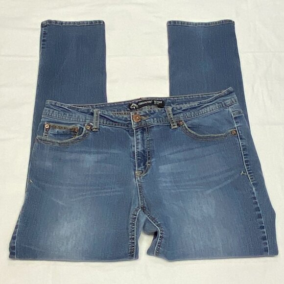 Jordache Mid Rise Embroidered J Pockets Faded Skinny Stretch Denim Jeans 12 - Picture 7 of 13